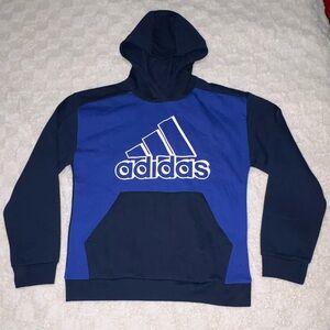 NEW Youth Adidas Navy and Royal Blue Hoodie • Size XLarge (18/20)